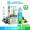 Aura Bar 10000 Disposable Vape By Crystal Prime - Pack of 5 - Blue Razz Gummy Bear