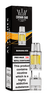 Al Fakher Pro Max 12k Replacement Pods Box of 5 - Banana Ice
