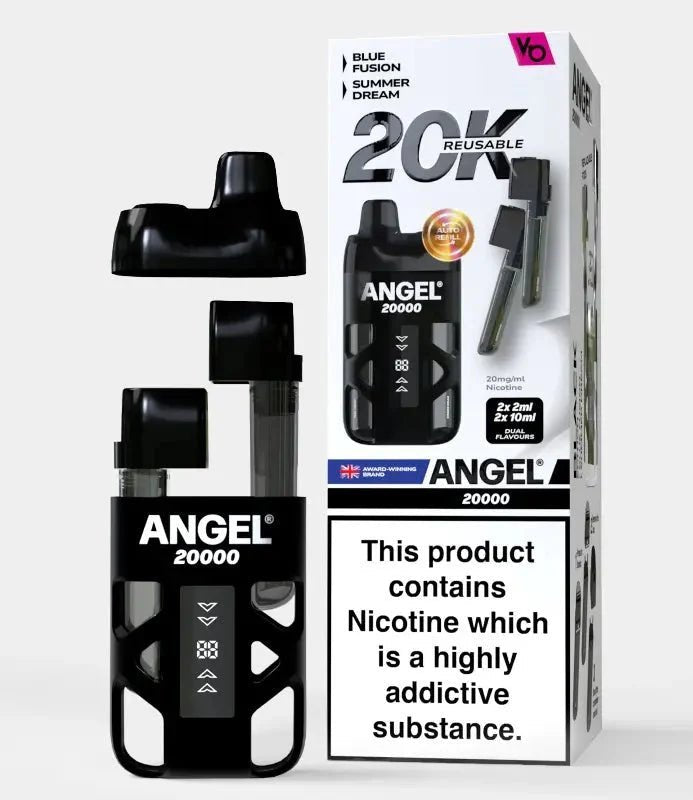 Angel 20000 Prefilled Pod Vape Kit - Box of 5 - Black Edition