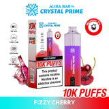 Aura Bar 10000 Disposable Vape By Crystal Prime - Pack of 5 - Fizzy Cherry