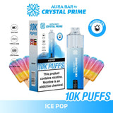 Aura Bar 10000 Disposable Vape By Crystal Prime - Pack of 5 - Ice Pop