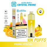 Aura Bar 10000 Disposable Vape By Crystal Prime - Pack of 5 - Prime Special