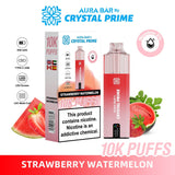 Aura Bar 10000 Disposable Vape By Crystal Prime - Pack of 5 - Strawberry Watermelon