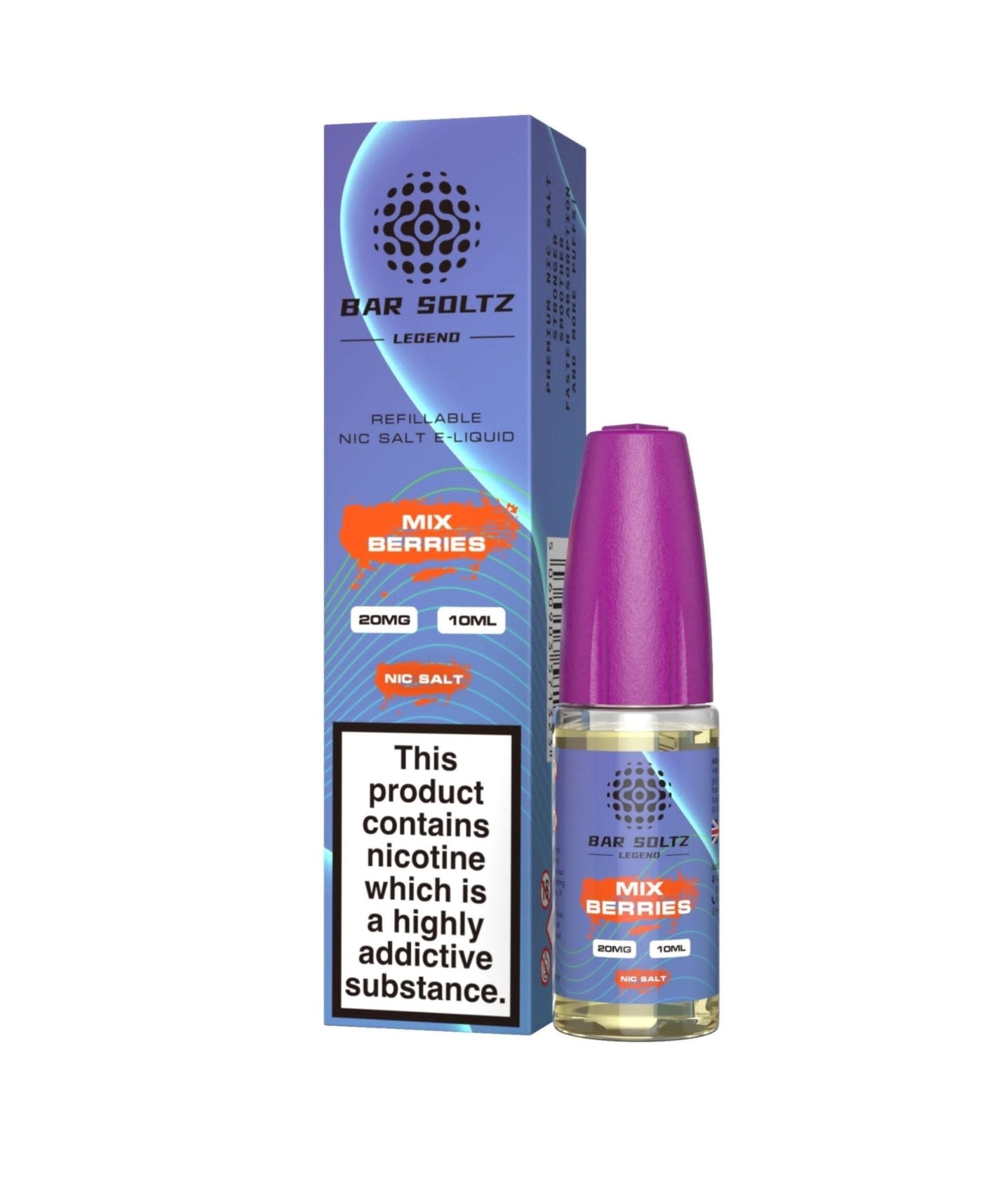Bar soltz 10ml Nic Salt Pack of 10 - Mix Berries