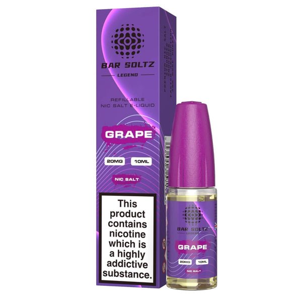 Bar Soltz Legend Nic Salts 10ml E - liquids - Box of 10 - Grape