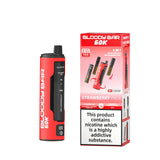 Bloody Bar 60k Prefilled 4 In 1 Pod Vape Kit Box of 5 - Strawberry Kiwi/Strawberry Raspberry Cherry Ice/Strawberry Watermelon BGum/Skittz