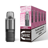 Bloody Bar Crystal 10000 Replacement Pods - Pack of 5 - Strawberry Raspberry Cherry Ice