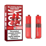 Bloody Bar Ultra Twist 20K Prefilled Pods Box of 5 - Cherry Ice/Strawberry Raspberry Cherry Ice