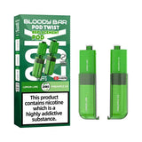 Bloody Bar Ultra Twist 20K Prefilled Pods Box of 5 - Lemon Lime/Pineapple Ice