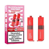 Bloody Bar Ultra Twist 20K Prefilled Pods Box of 5 - Strawberry Watermelon Bubblegum/Strawberry Kiwi
