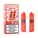 Bloody Bar Ultra Twist 20K Prefilled Pods Box of 5 - Watermelon Ice/Blueberry Cherry Cranberry