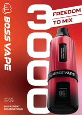 Boss Vape 3000 Prefilled Vape Box of 5 | 8 in 1 Edition - Berry Edition