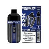Craving Bar Big Max 22k Prefilled Pod Box of 5 - Blueberry Ice / Blueberry Raspberry