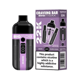 Craving Bar Big Max 22k Prefilled Pod Box of 5 - Grape / Purple Rain