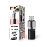 Crystal Pro CP 10k Replacement Pods Box of 5 - Juicy Peach