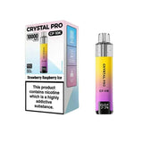 Crystal Pro CP10000 Prefilled Pod Kit Box of 5 - Strawberry Raspberry Ice