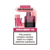 Defender F1 - 10000 Replacement Refill Pods ( Box of 10 ) - Strawberry Ice