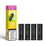 Elf Bar 4 - In - 1 Prefilled Replacement Pods - Box of 10 - Lemon Edition