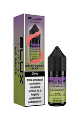 Elux Legend Nic Salts - 10ml E - liquids - Box of 10 - Grape Gummy Bear *New*