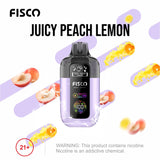 Fisco Point Pro 7000 Prefilled Pod Vape Box of 5 - Juicy Peach Lemon