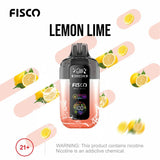 Fisco Point Pro 7000 Prefilled Pod Vape Box of 5 - Lemon Lime