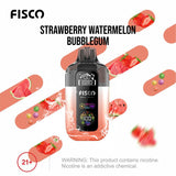 Fisco Point Pro 7000 Prefilled Pod Vape Box of 5 - Strawberry Watermelon Bubble Gum