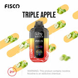 Fisco Point Pro 7000 Prefilled Pod Vape Box of 5 - Triple Apple