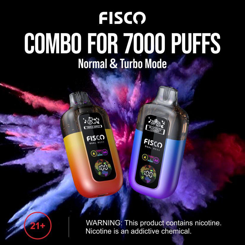 Fisco Point Pro 7000 Prefilled Pod Vape Box of 5 - Watermelon Ice