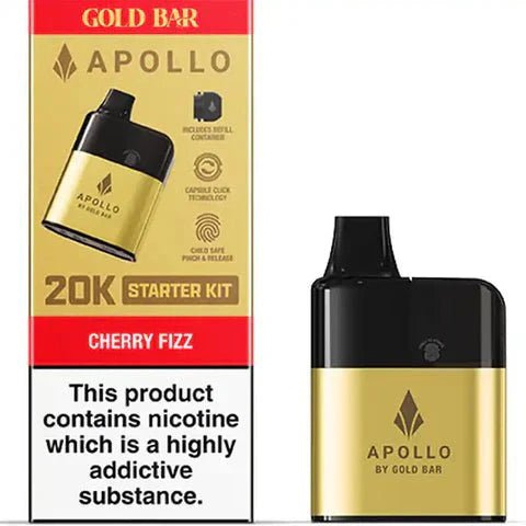 Gold Bar Apollo 20K Prefilled Pod Kit - Pack of 5 - Cherry Fizz