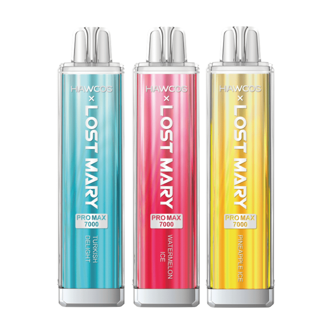 Hawcos X Lost Mary Pro Max 7000 Refillable Vape Kit - Box of 5 - Apple Pear