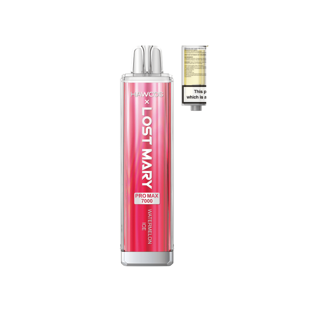 Hawcos X Lost Mary Pro Max 7000 Refillable Vape Kit - Box of 5 - Watermelon Ice