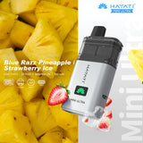 Hayati Mini Ultra 1500 Disposable Vape - Box of 5 - Blue Razz Pineapple / Strawberry Ice
