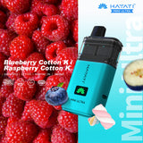 Hayati Mini Ultra 1500 Disposable Vape - Box of 5 - Blueberry Cotton K / Raspberry Cotton K