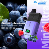 Hayati Mini Ultra 1500 Disposable Vape - Box of 5 - Blueberry Raspberry