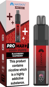 Hayati Pro Max+ 6000 Vape Kit - Box of 5 - Blackberry Raspberry