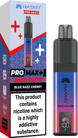 Hayati Pro Max+ 6000 Vape Kit - Box of 5 - Blue Razz Cherry