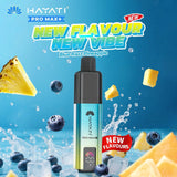 Hayati Pro Max+ 6000 Vape Kit - Box of 5 - Blue Razz Pineapple *New*