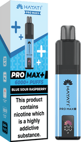 Hayati Pro Max+ 6000 Vape Kit - Box of 5 - Blue Sour Raspberry