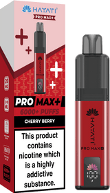 Hayati Pro Max+ 6000 Vape Kit - Box of 5 - Cherry Berry