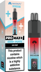 Hayati Pro Max+ 6000 Vape Kit - Box of 5 - Ice Pop