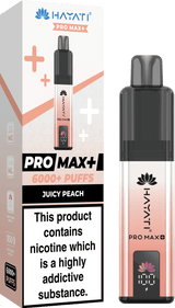 Hayati Pro Max+ 6000 Vape Kit - Box of 5 - Juicy Peach