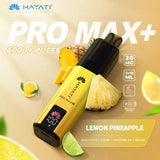 Hayati Pro Max+ 6000 Vape Kit - Box of 5 - Lemon Pineapple