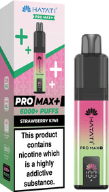 Hayati Pro Max+ 6000 Vape Kit - Box of 5 - Strawberry Kiwi