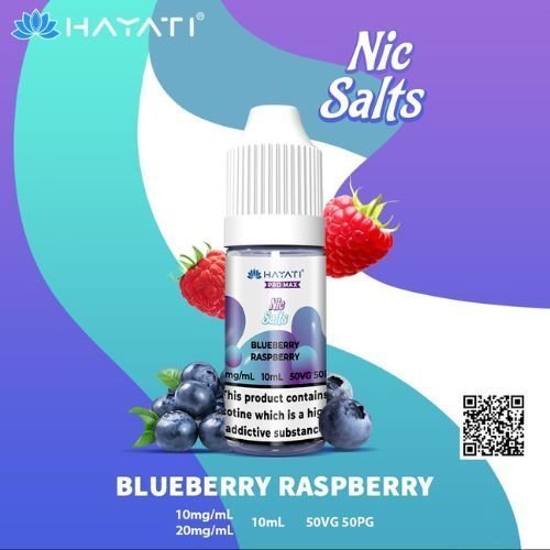 Hayati Pro Max Nic Salt 10ml Box of 10 - Blueberry Raspberry