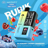 Hayati Rubik 7000 Puffs Prefilled Pod Vape Kit - Pack of 5 - Blue Sour Raspberry