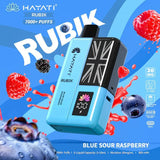 Hayati Rubik 7000 Puffs Prefilled Pod Vape Kit - Pack of 5 - Blue Sour Raspberry