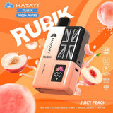 Hayati Rubik 7000 Puffs Prefilled Pod Vape Kit - Pack of 5 - Juicy Peach