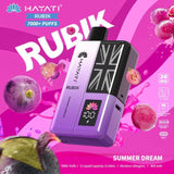 Hayati Rubik 7000 Puffs Prefilled Pod Vape Kit - Pack of 5 - Summer Dream