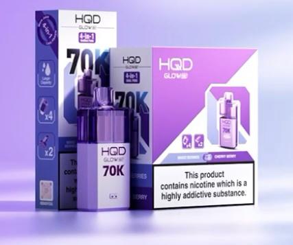 HQD Glow Air 70K Prefilled Pod Vape Kit Box of 5 - Kiwi Passionfruit Guava + Strawberry Kiwi