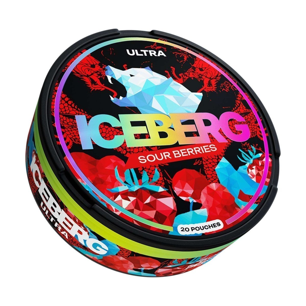 Iceberg Snus 16gr 50mg Pouches - Pack of 10 - Sour Berries